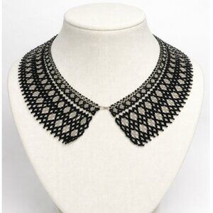 Vintage Old money whimsigoth minimalist beaded collar chocker necklace